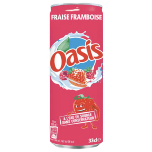 Oasis Fraise/Framboise 24x33 cl Oasis Fraise/Framboise 24x33 cl
