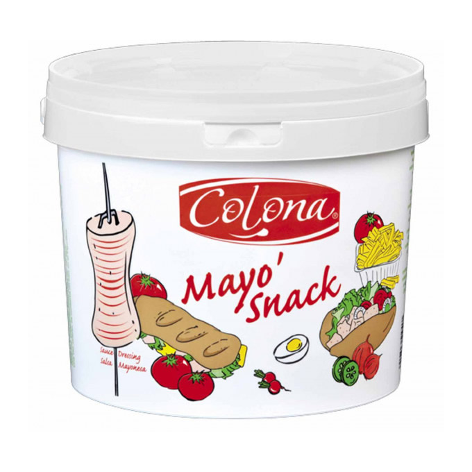 mayo-snack-colona Sauce Mayosnack Colona 10L - mayonnaise snack professionnel grossiste