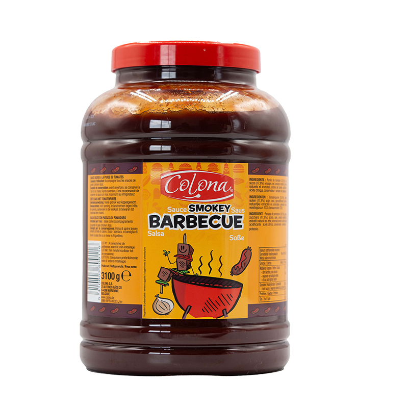 SAUCE-BARBECUE-SMOKEY-3100GR-COLONA SAUCE BARBECUE SMOKEY 3100GR COLONA