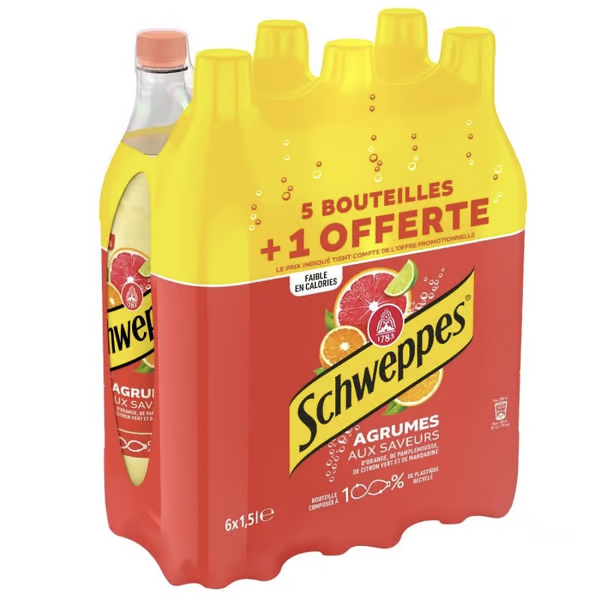 SCHWEPPES-AGRUMES-1.5LX6 SCHWEPPES AGRUMES 1.5LX6