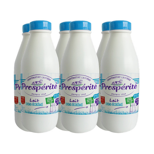 Lait demi ecremer prosperite