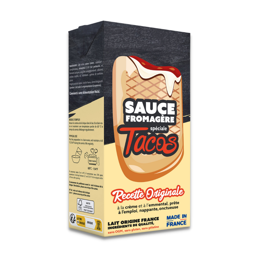 Sauce-Fromagere-speciale-Tacos-brique-1L-1 Sauce Fromagère pour Tacos Brick 1 Kg