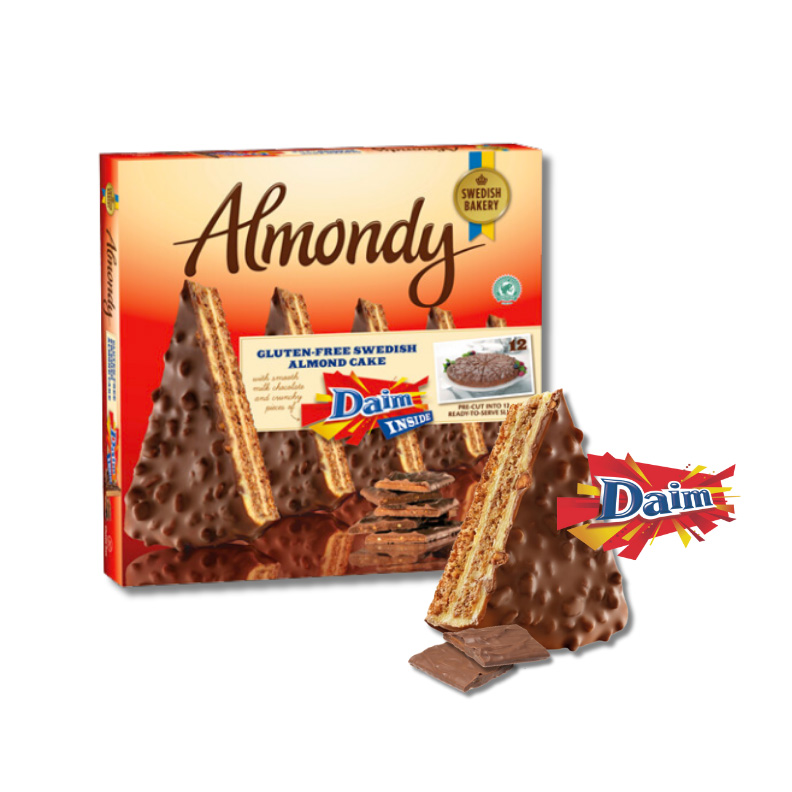 TARTES_AUX_AMANDESDAIM_ALMONDY_12PARTS Tarte Daim 1 Kg - dessert surgelé professionnel