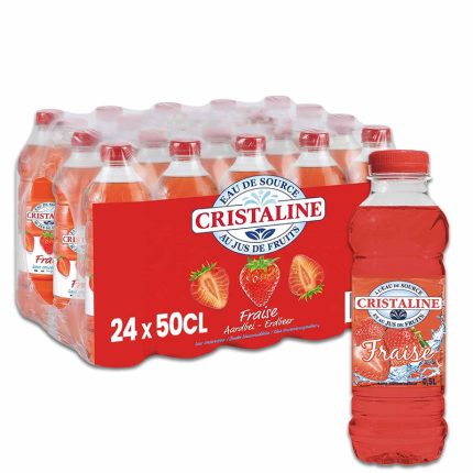 EAU CRISTALINE FRAISE 24X50CL