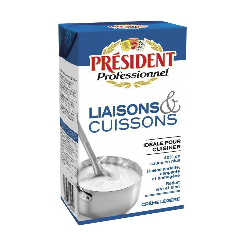 president-professionnel-creme-liquide-18_ Crème Liquide Président 18% Brick 1 L