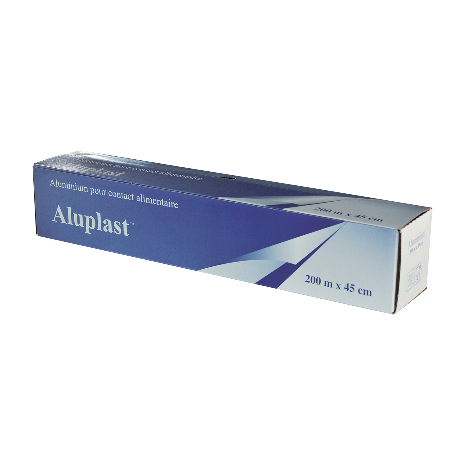ALU-BD200-x-0,44 Rouleau aluminium boîte distributrice 150 x 0,45 (carton 6)