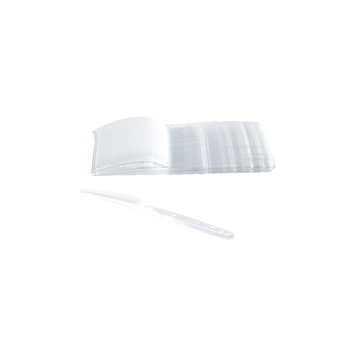 Couteau cristal 180 - CO 180 RLUX Couteau cristal réutilisable 180 mm - 1000 pièces