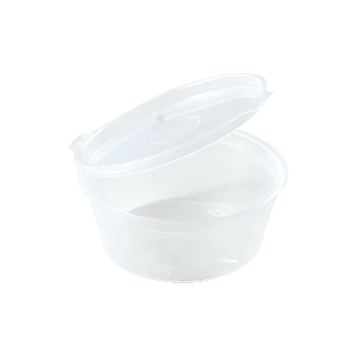 Pot a sauce charniere 6 cl - PAC 6 Pot à sauce charnière 6 cl PP (carton 20x50)