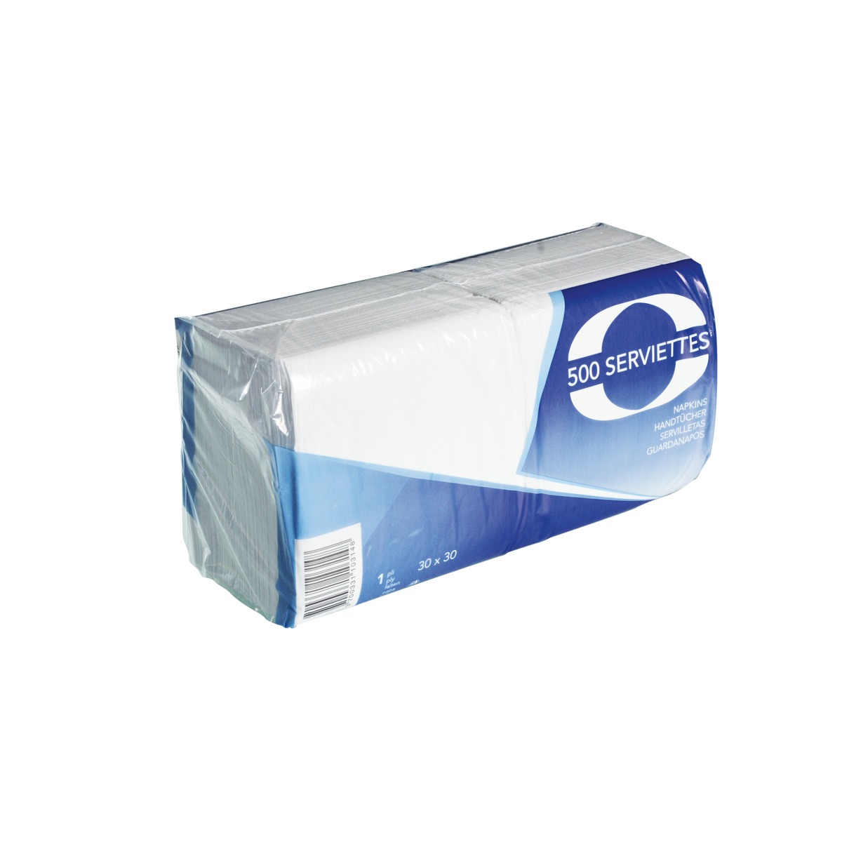 Serviette ouate blanche 30x30 1 pli - SERV Serviette ouate blanche 30x30 cm 1 pli - 5000 pièces